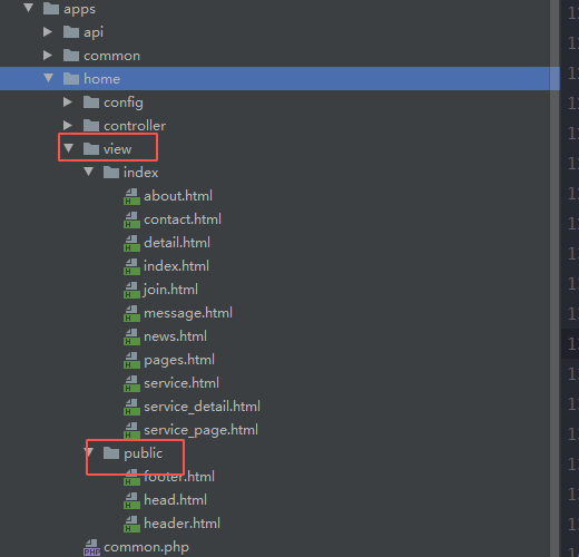 thinkphp5如何在视图中引用公共模板和跨模块引用